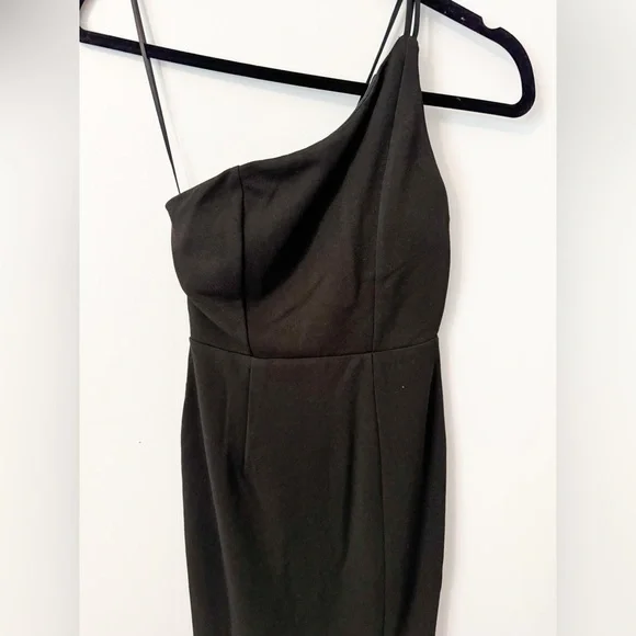 Hello Molly Black One-Shoulder Cocktail Dress - Picture 2 of 5